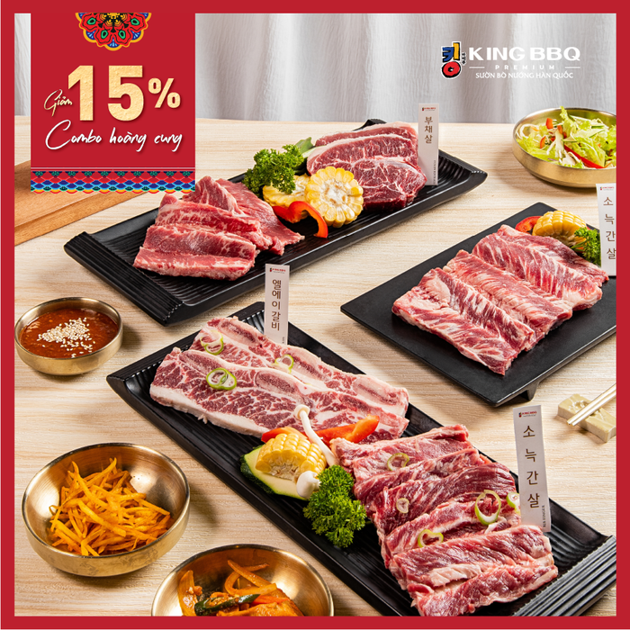King BBQ Buffet - Không gian ẩm thực Hàn Quốc sang trọng