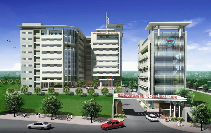 Hình ảnh cơ sở vật chất hiện đại tại Trường Cao Đẳng Kinh Tế - Công Nghệ TP.HCM