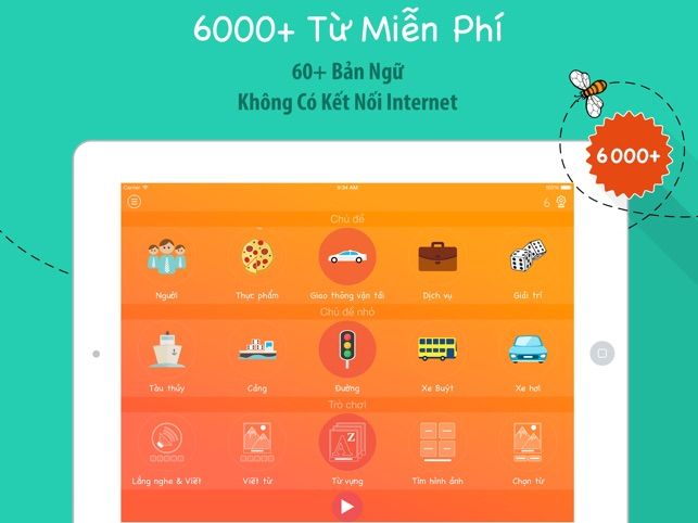 Fun Easy Learn - Giao diện học tập sinh động