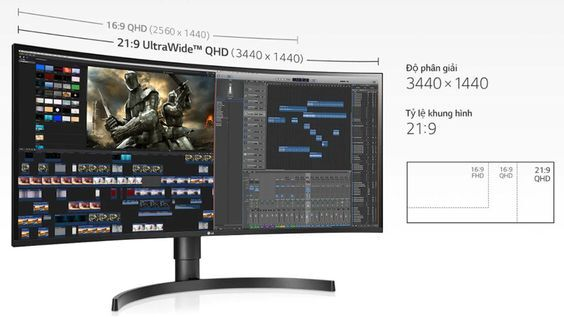 Màn hình cong QHD Ultra Wide đẹp ấn tượng 1
