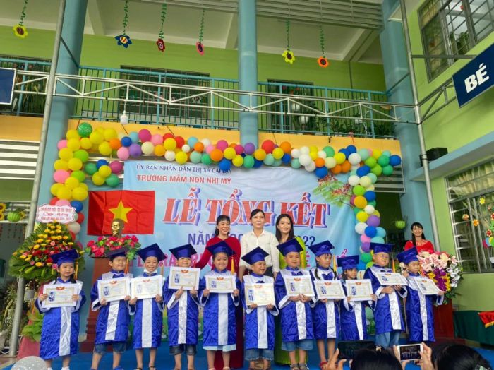 Giờ học thể chất vui nhộn tại Trường Mầm Non Nhị Mỹ