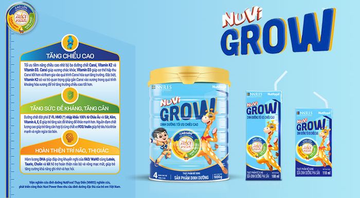 Hình ảnh sản phẩm Nuvi Grow - Đồng hành cùng sự phát triển toàn diện của trẻ