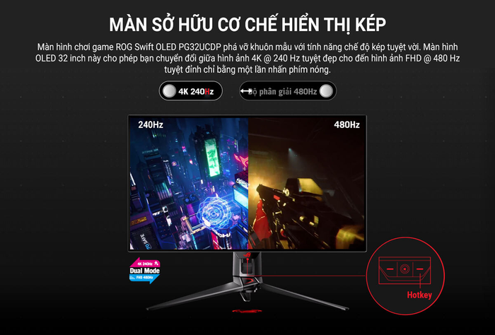 Màn hình Gaming Oled ASUS ROG Strix PG32UCDP