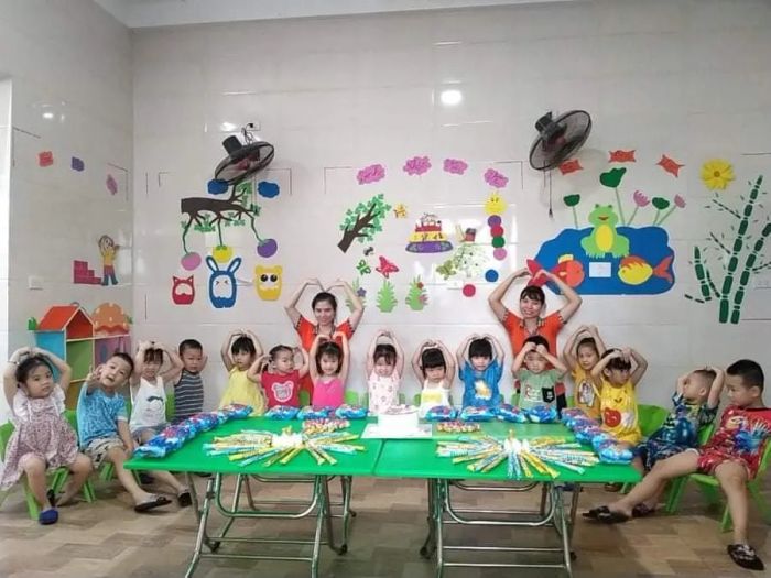 Hoạt động vui chơi của bé tại Mầm non Hoa Ly