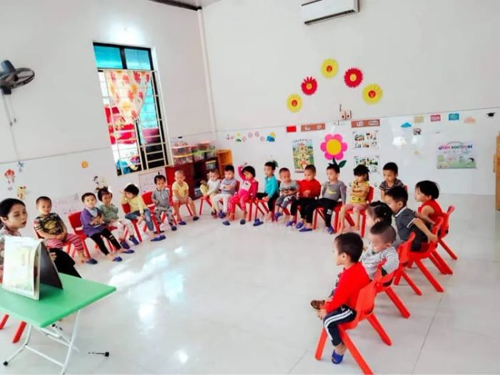 Không gian học tập đầy sắc màu tại Nhóm Trẻ Hương Cau