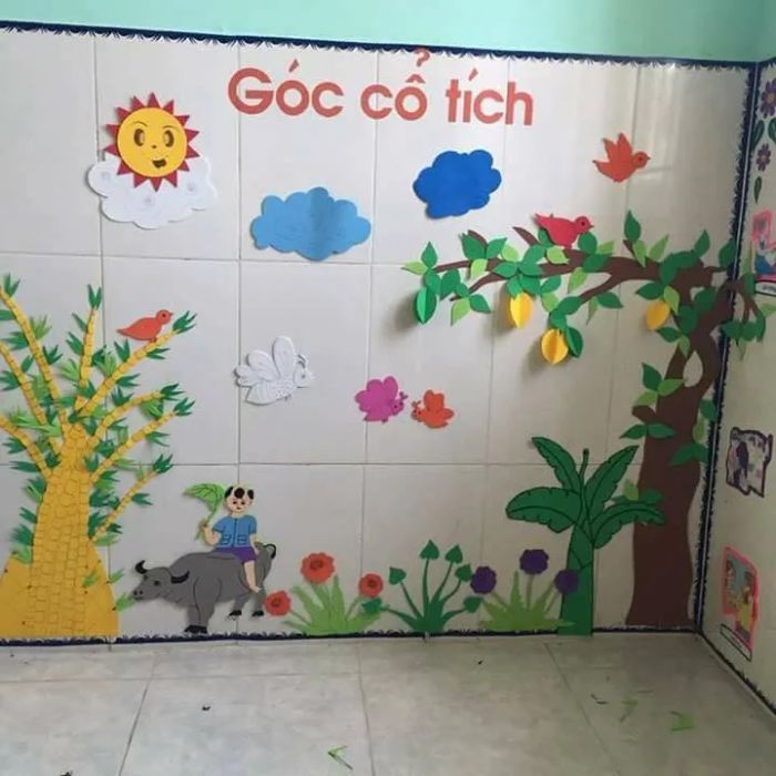 Hoạt động vui chơi ngoài trời của các bé tại Nhóm Trẻ Sao Mai
