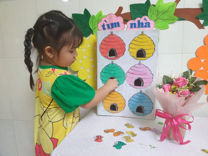 Hoạt động vui chơi sáng tạo của bé tại Trường Mầm Non Ngôi Sao Nhỏ