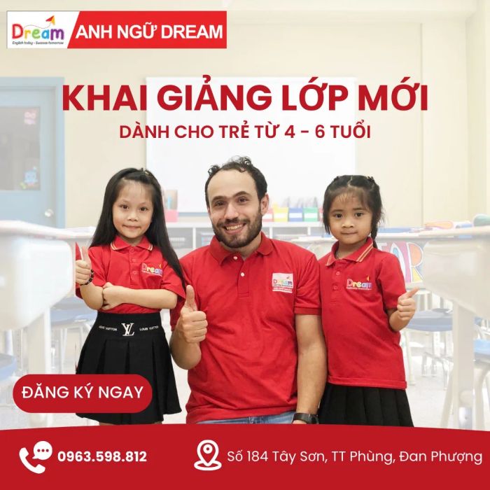 Hình ảnh Anh ngữ Dream - Lớp học hiện đại với giáo viên bản ngữ
