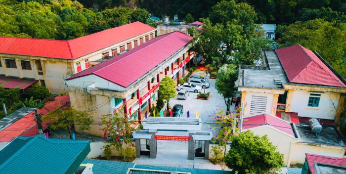 Toàn cảnh Trường THCS Đinh Công Tráng - Ngôi trường chuẩn quốc gia với cơ sở vật chất khang trang tại Thanh Liêm