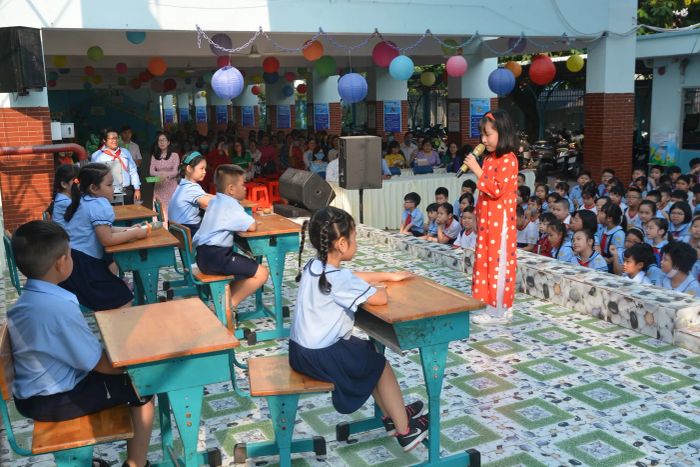 Góc học tập hiện đại tại Trường Tiểu học Triệu Thị Trinh