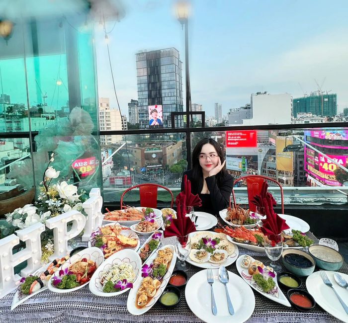 Không gian sang trọng tại Sky Garden
