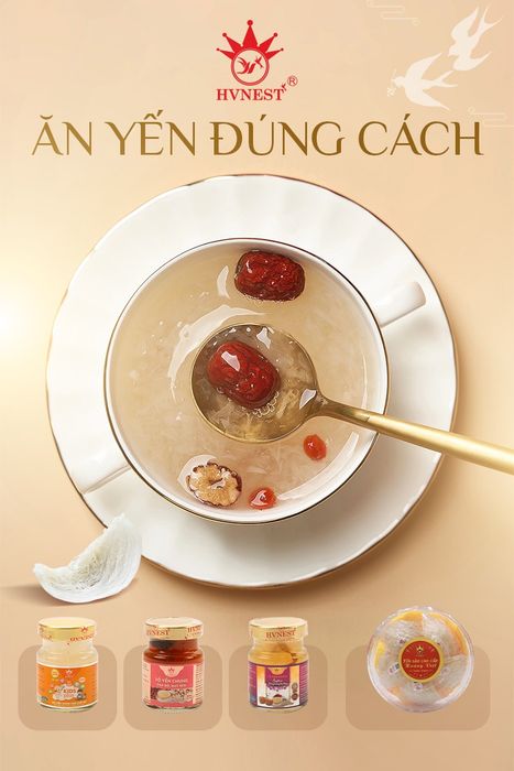Hình ảnh sản phẩm yến sào cao cấp của thương hiệu Hoàng Việt