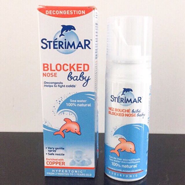 Hình ảnh chai xịt mũi Sterimar Baby Decongestion chính hãng từ Pháp