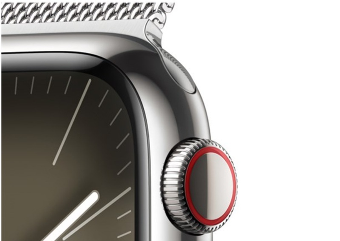 Đồng hồ thông minh Apple Watch S9 LTE 45mm viền thép không gỉ dây thép