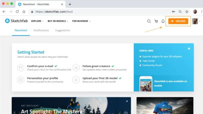 Hướng dẫn chi tiết Sketchfab - giai đoạn thực hiện