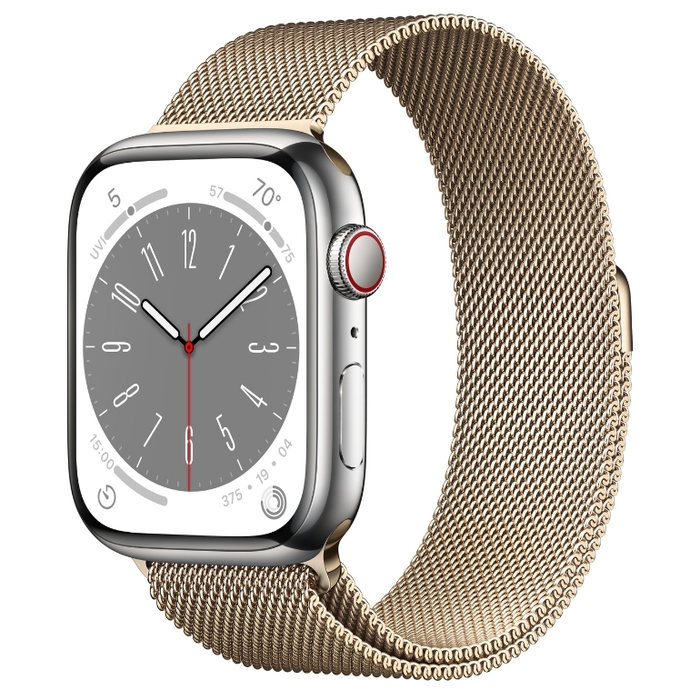 Đồng hồ thông minh Apple Watch Series 8 45mm 4G viền thép dây thép