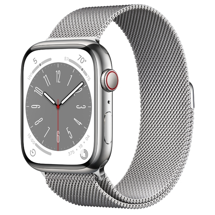 Đồng hồ thông minh Apple Watch Series 8 45mm 4G viền thép dây thép
