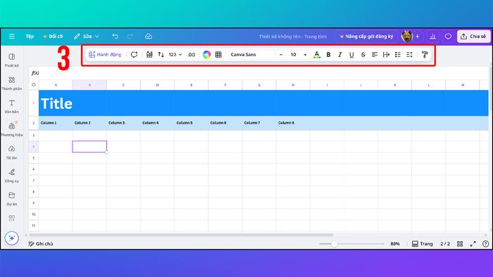 Cách dùng Canva Sheets hiệu quả - Giai đoạn thứ ba
