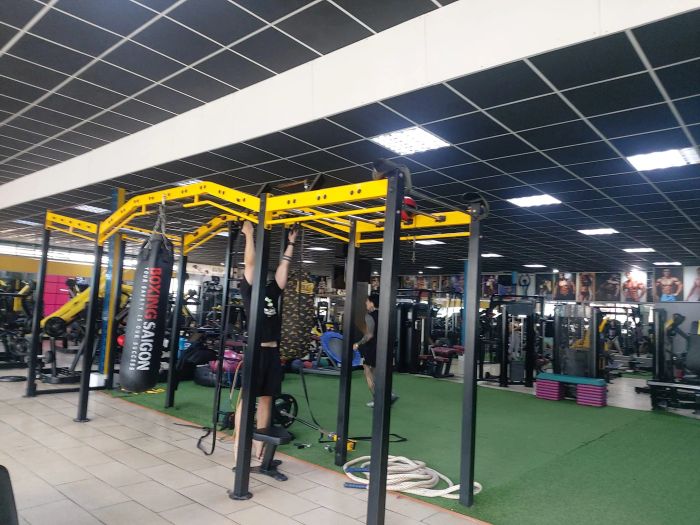 Không gian tập luyện hiện đại tại Gym Lực Sĩ Đẹp