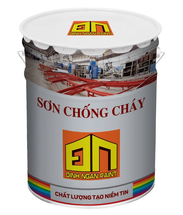 Hình ảnh thi công thực tế sơn chống cháy Đinh Ngân tại các công trình