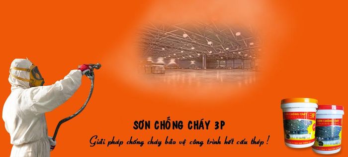Hình ảnh thực tế thi công sơn chống cháy 3P của Nam Trường Hải
