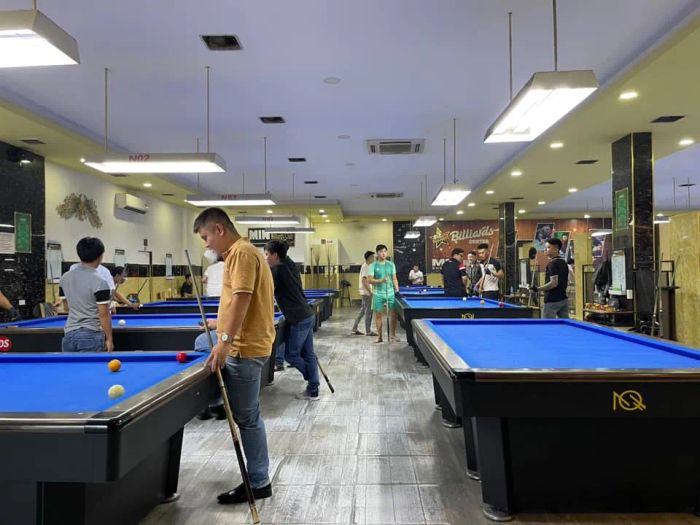 Không gian sang trọng tại Min Billiards Club