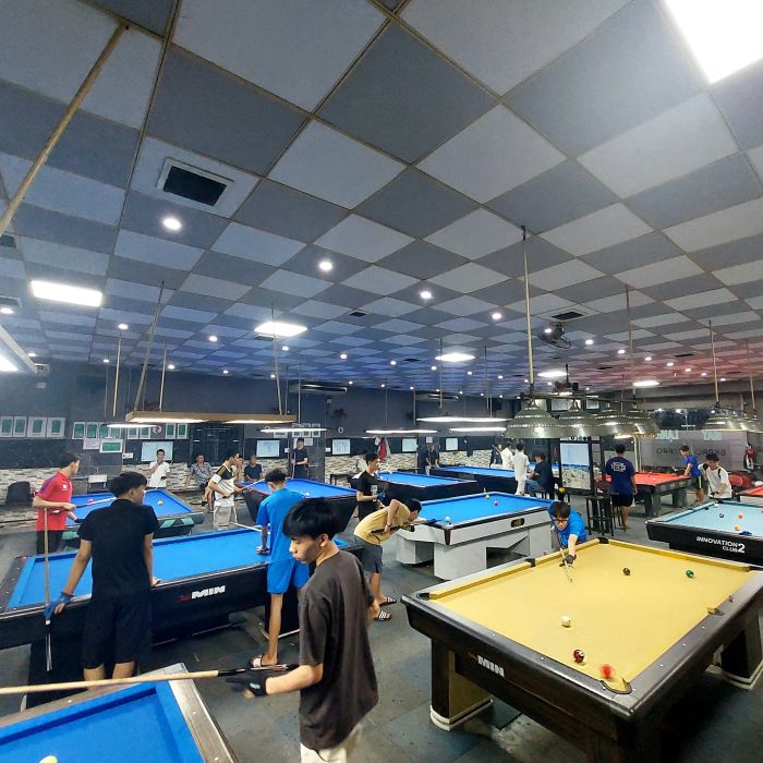 Không gian chuyên nghiệp tại BKPRO Billiards Club