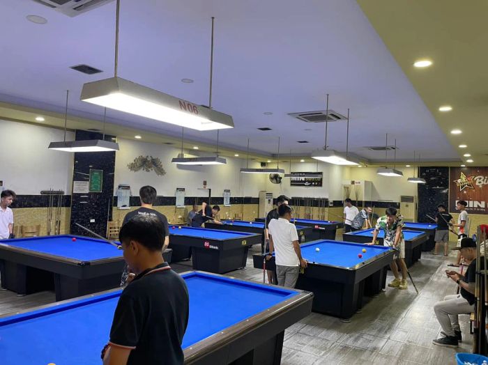 Không gian hiện đại tại Min Billiards Club