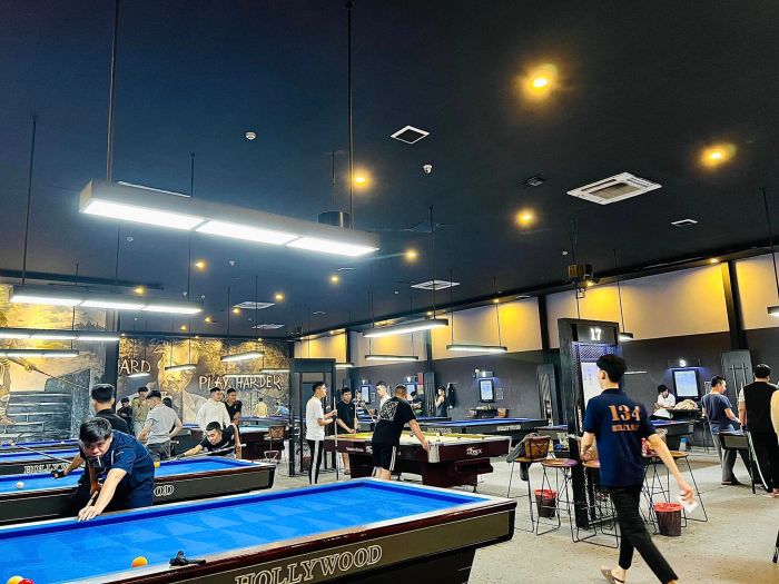 Không gian sang trọng tại 134 Billiards Club
