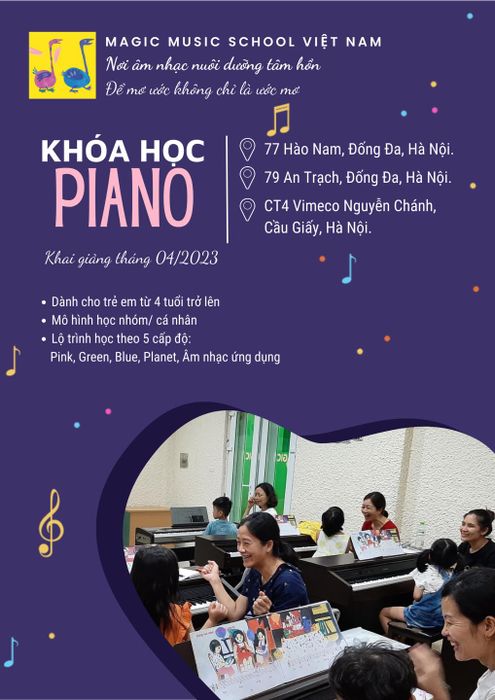 Buổi biểu diễn của học viên Magic Music School