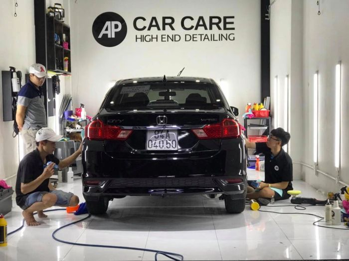 Quy trình chăm sóc xe chuyên nghiệp tại AP Car Care