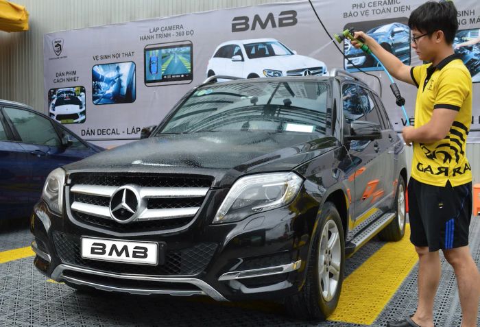 Không gian chăm sóc xe chuyên nghiệp tại BMB Car Care