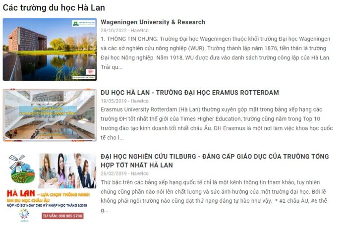 Hình ảnh hoạt động nổi bật của Du học HAVETCO