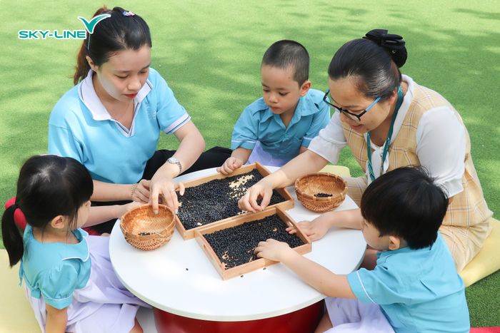 Khu vui chơi sáng tạo tại Mầm non Sky-Line