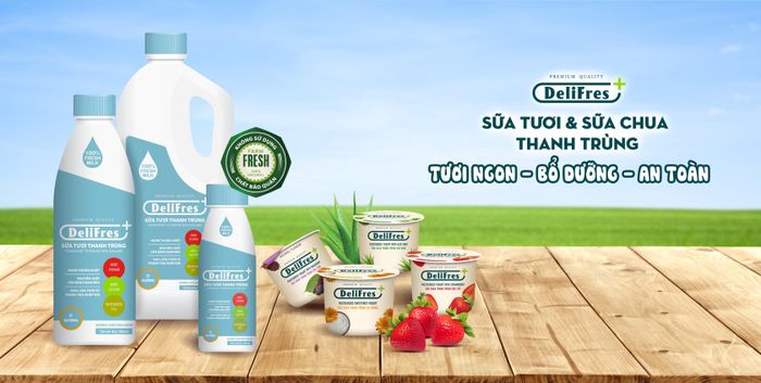 Hình ảnh Sữa Tươi Thanh Trùng DeliFres+ Không Đường 2