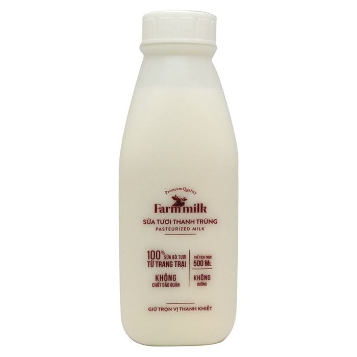 Hình ảnh Sữa tươi thanh trùng không đường Farm Milk 2