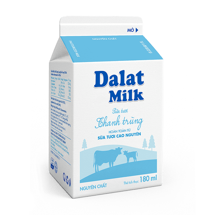 Hình ảnh Sữa thanh trùng Dalat Milk không đường 1