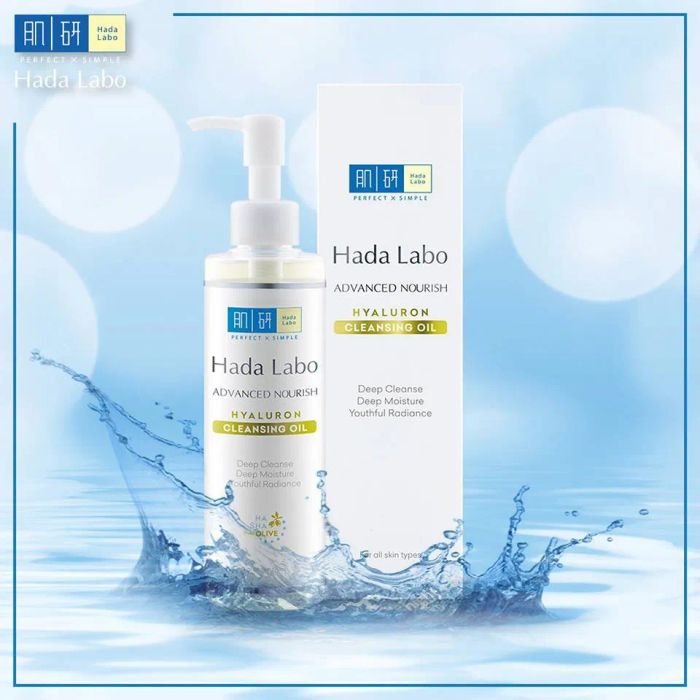 Hình ảnh thực tế dầu tẩy trang Hadalabo Advanced Nourish Hyaluron