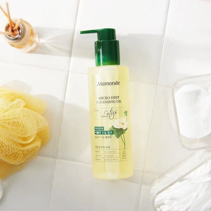 Hình ảnh thực tế dầu tẩy trang Mamonde với thiết kế sang trọng