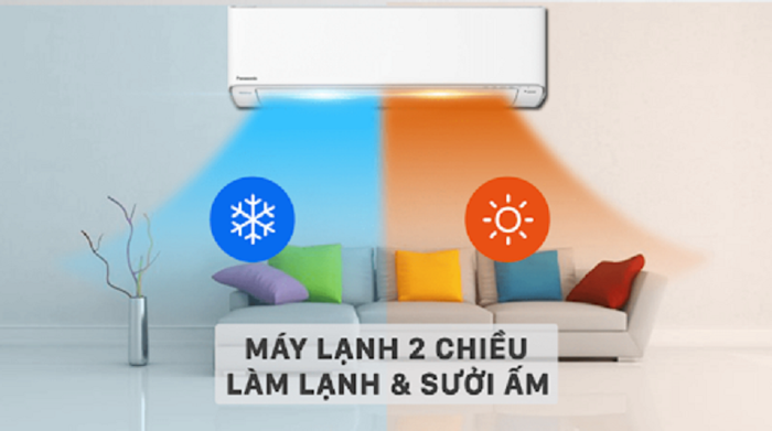 Điều hòa Panasonic Inverter 12000 BTU 2 chiều CS-281DFL gas R-32