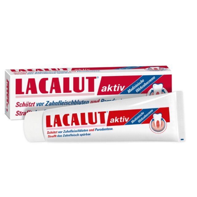 Hình ảnh kem đánh răng Lacalut Aktiv - Bảo vệ nướu tối ưu