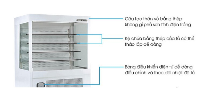 Tủ trưng bày Berjaya 1003 lít BS-OS 6SC