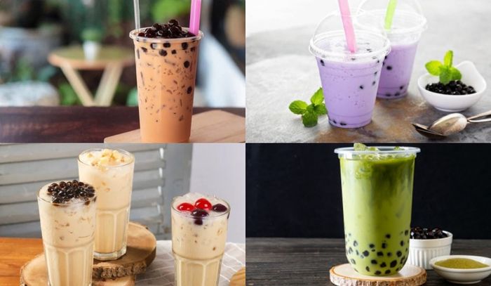 Hình ảnh minh họa các loại topping trà sữa đa dạng (Nguồn: Internet)