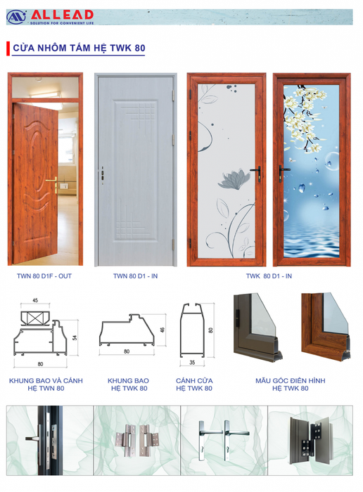 Cửa nhôm kính cao cấp hệ AG ảnh 2