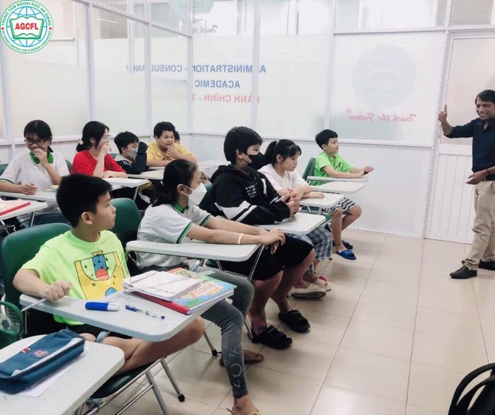Không gian học tập tại Trung tâm Ngoại ngữ An Giang