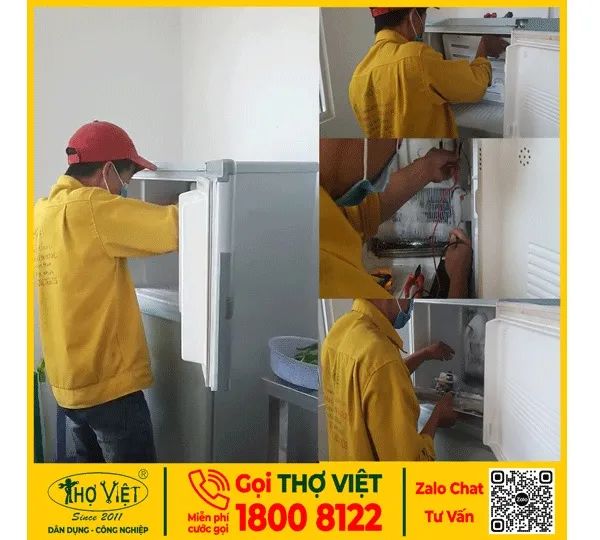 Hình ảnh đội ngũ kỹ thuật viên Thợ Việt đang làm việc