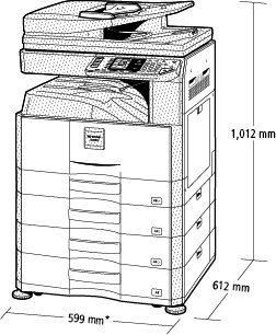 Máy photocopy SHARP AR-6020DV- Copy - In - Scan Màu