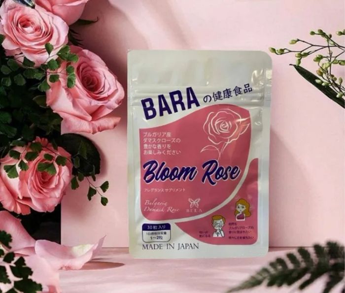 Bộ sưu tập hình ảnh đa góc độ viên uống Bara Bloom Rose