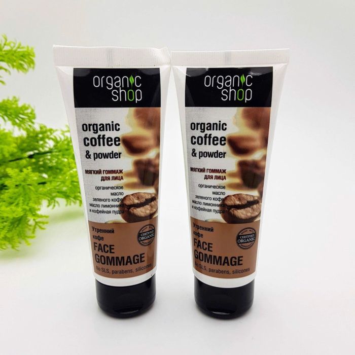 Hình ảnh thực tế kem tẩy da chết Organic Shop phiên bản 1