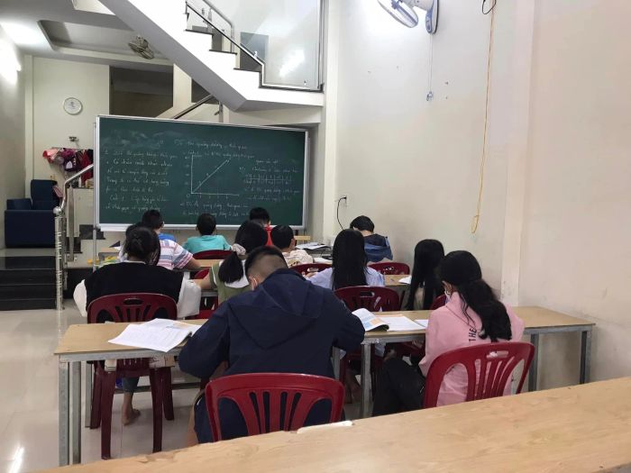 Hình ảnh lớp học tại trung tâm cô Ly